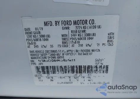 2019 Ford Explorer Xlt from USA, damaged, VIN 1FM5K7D84KGB26411